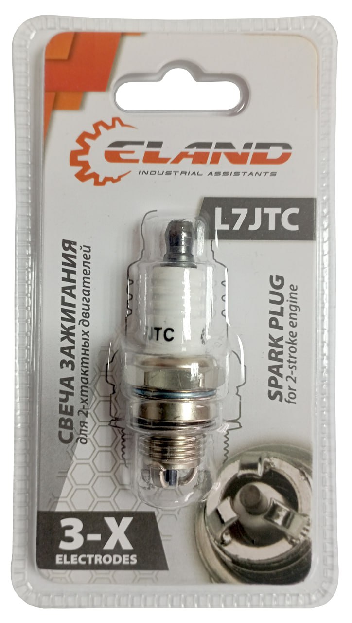 Свеча для бензотриммера/бензопилы (Тайвань, 3 ELECTRODES, L7JTC, BLISTER) ELAND